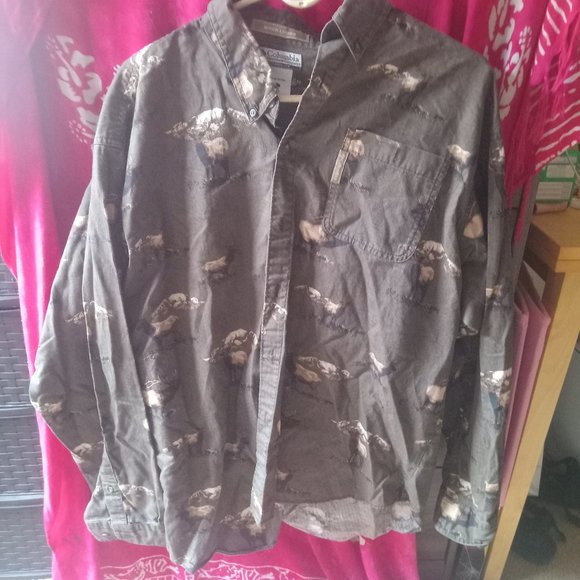 Columbia Other - Columbia Sportswear, River Lodge Elk Button Down